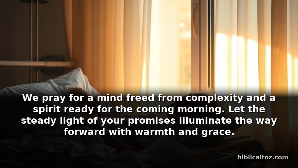 A modern bibleprayer for someone dying asking for clear guidance