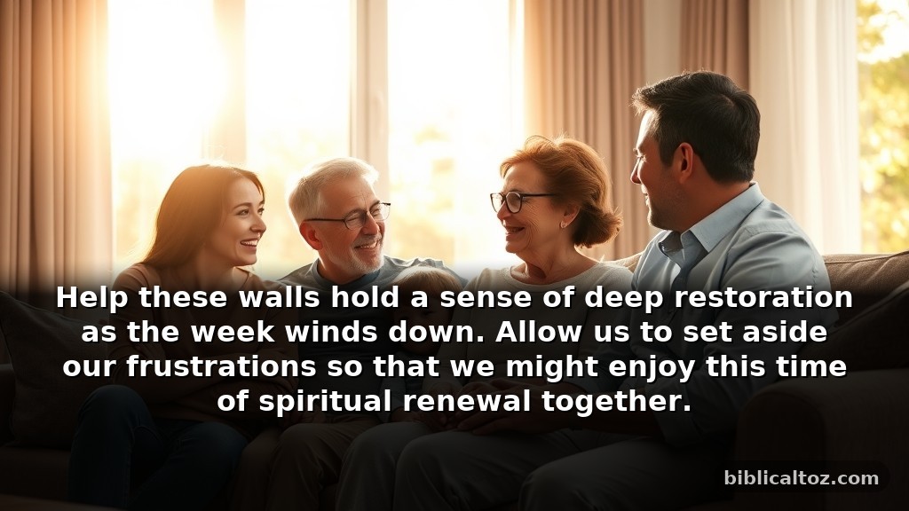 Gentle Saturday Prayers for Patience and Spiritual Renewal for His Family