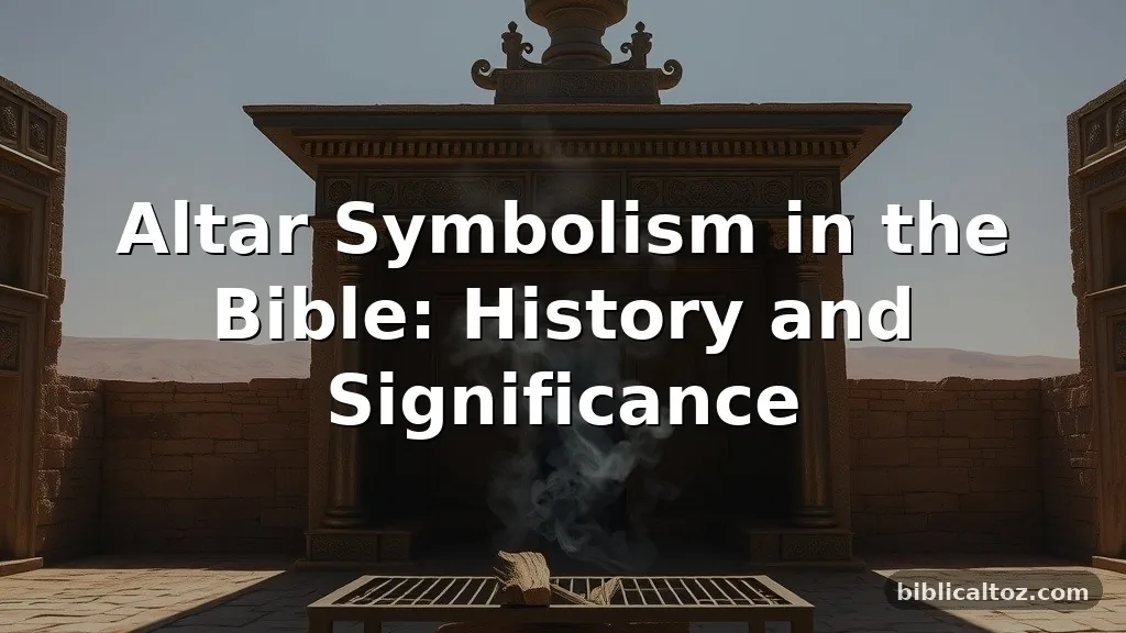 Altar Symbolism in the Bible