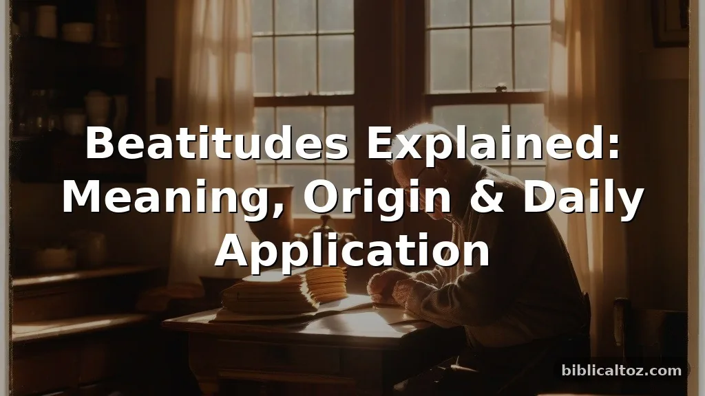 Beatitudes Explained