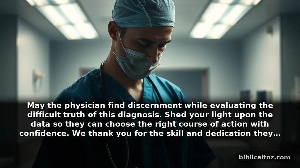 Guidance for Biblical Prayer for Doctors and Healthcare Workers Making Tough Decisions