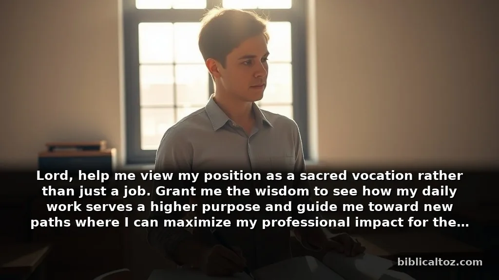 Biblical Prayer for Teachers for Career Growth and Purpose