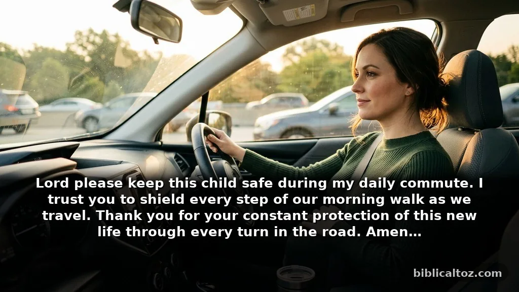 Short Biblical Prayer for Unborn Child and Pregnancy Protection for Daily Commutes