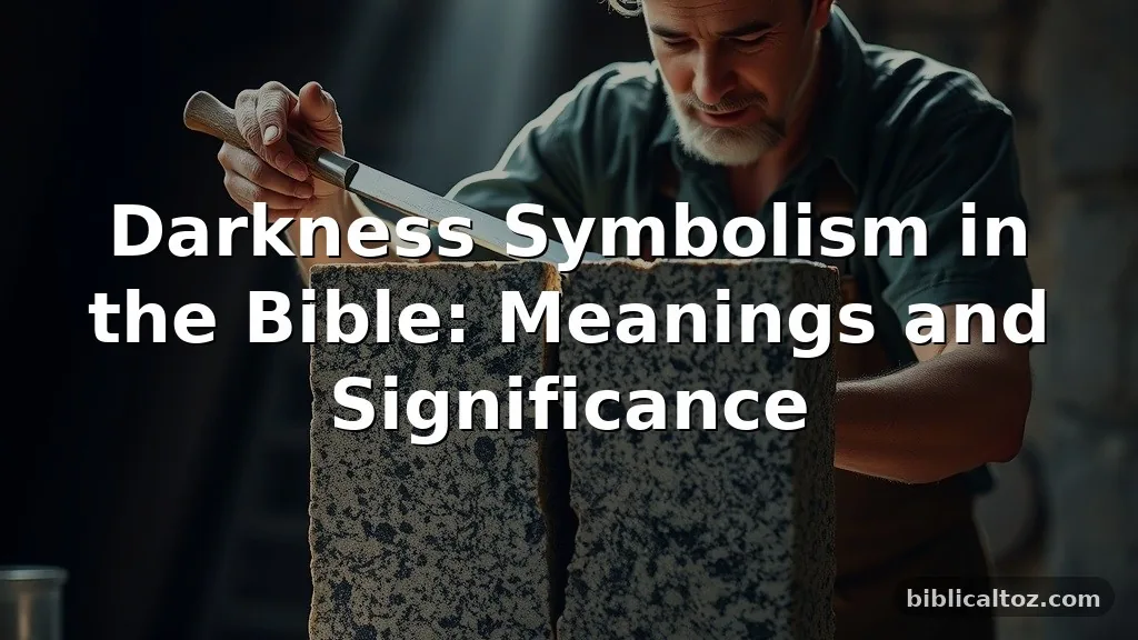 darkness symbolism in the Bible