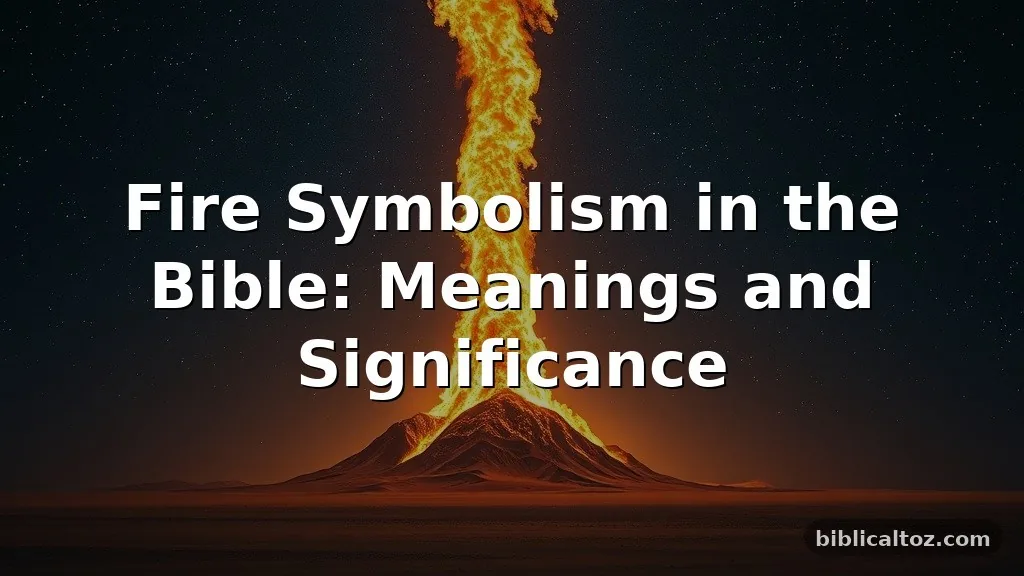 fire symbolism in the Bible