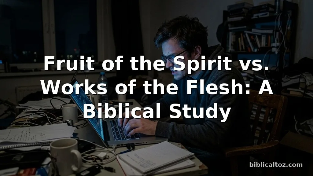 Fruit of the Spirit vs. Works of the Flesh