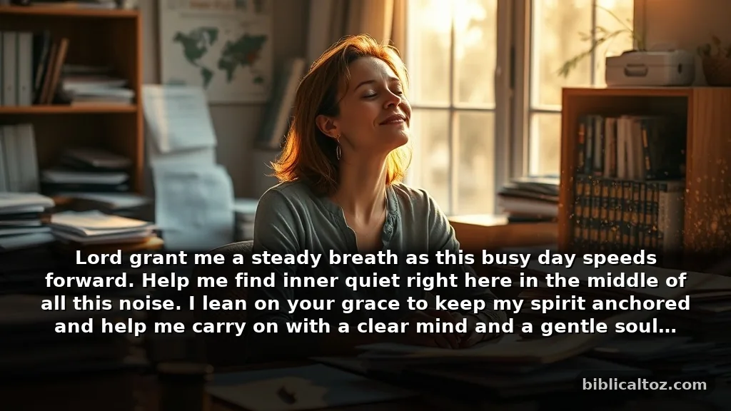 Short healing prayer for myself to use when you feel rushed