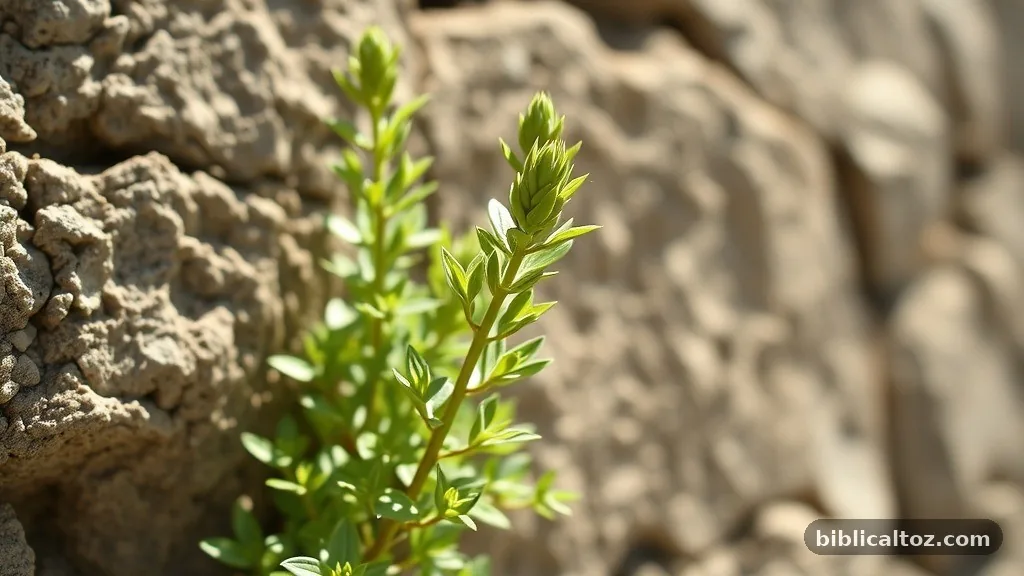 Hyssop and Cleansing - flowers in the Bible and their meanings