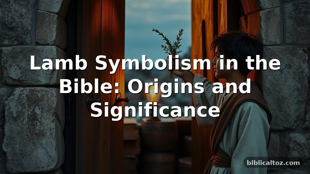 lamb symbolism in the Bible