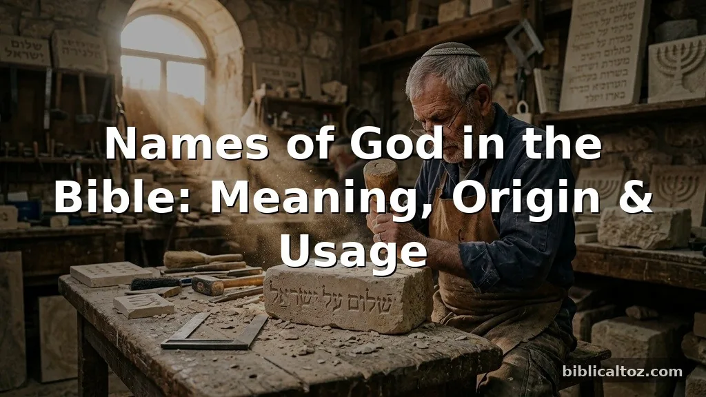 Names of God in the Bible