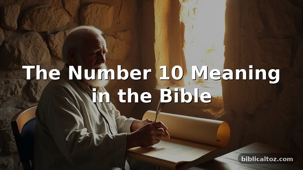 number 10 meaning in the Bible