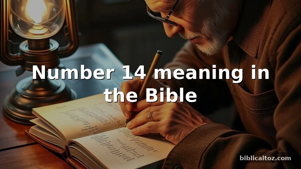 number 14 meaning in the Bible