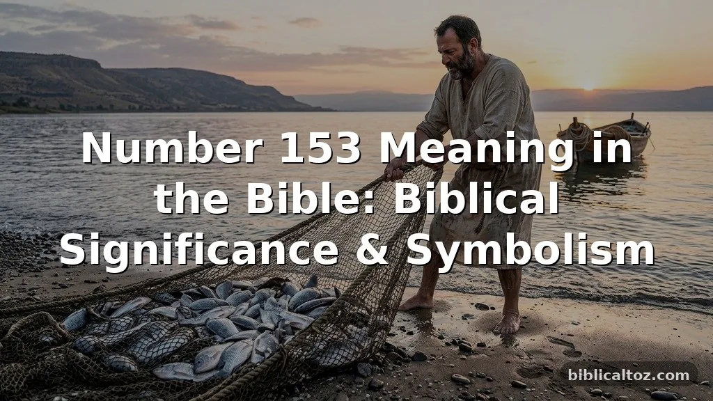 number 153 meaning in the Bible