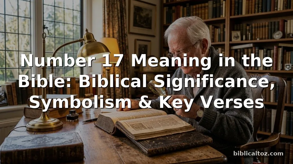 number 17 meaning in the Bible