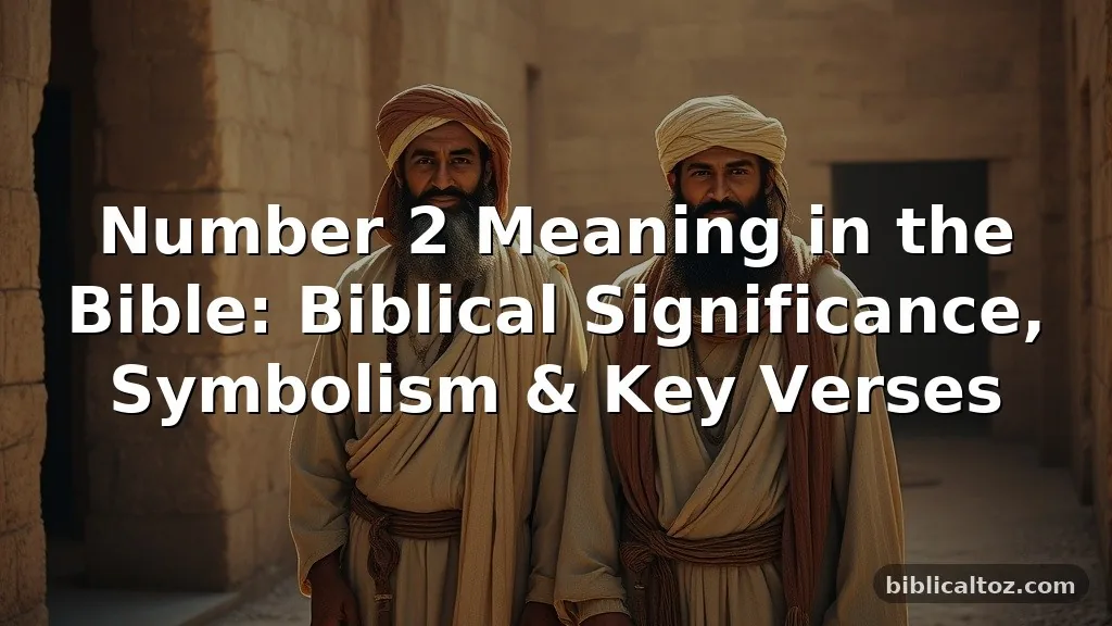 Number 2 Meaning in the Bible