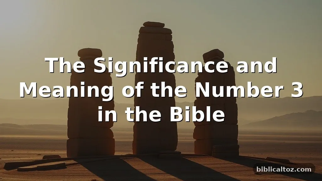 number 3 meaning in the Bible