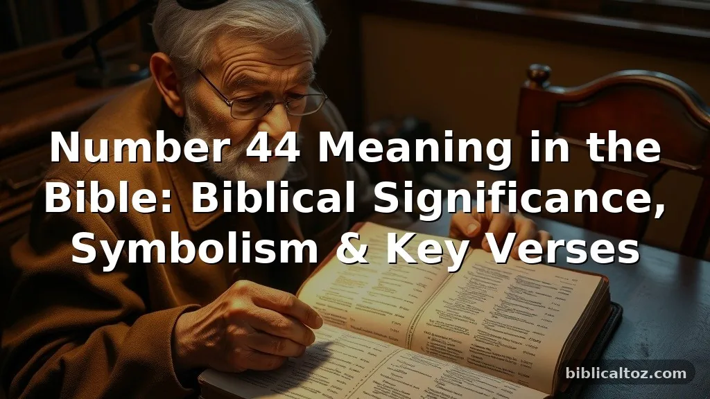 Number 44 Meaning in the Bible