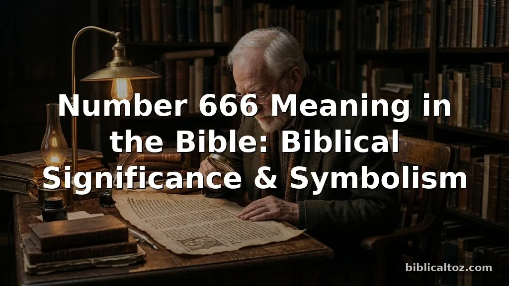 number 666 meaning in the Bible