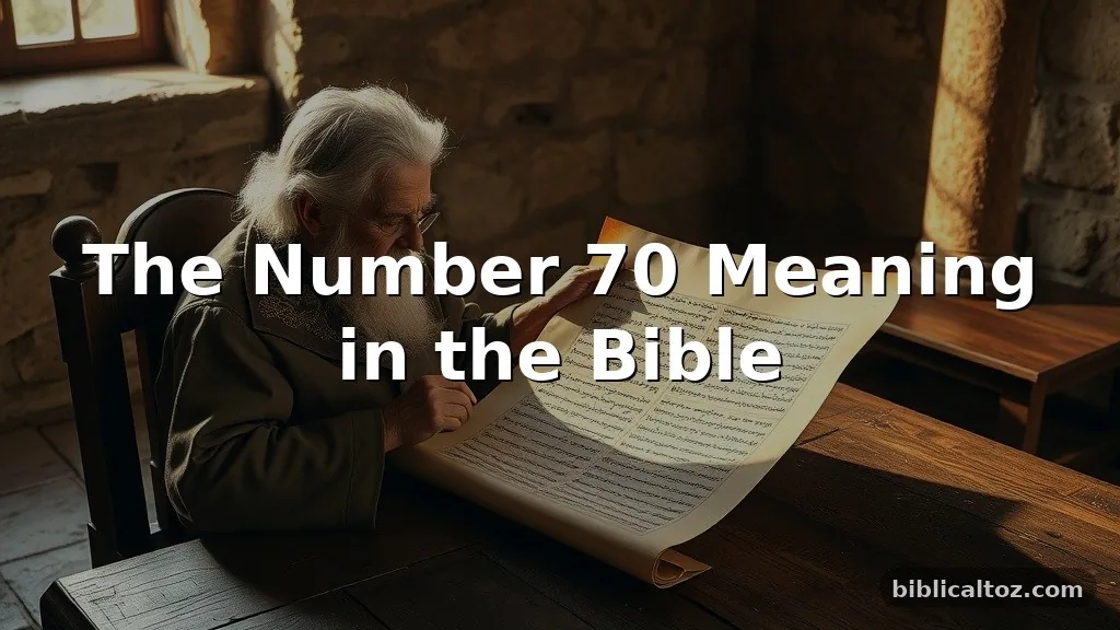 number 70 meaning in the Bible