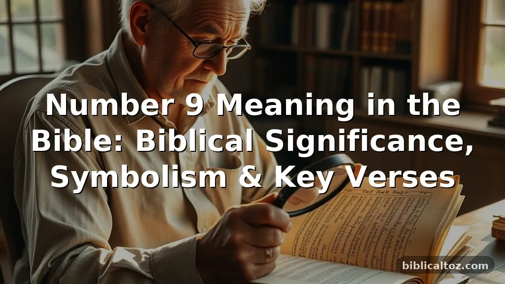 Number 9 Meaning in the Bible