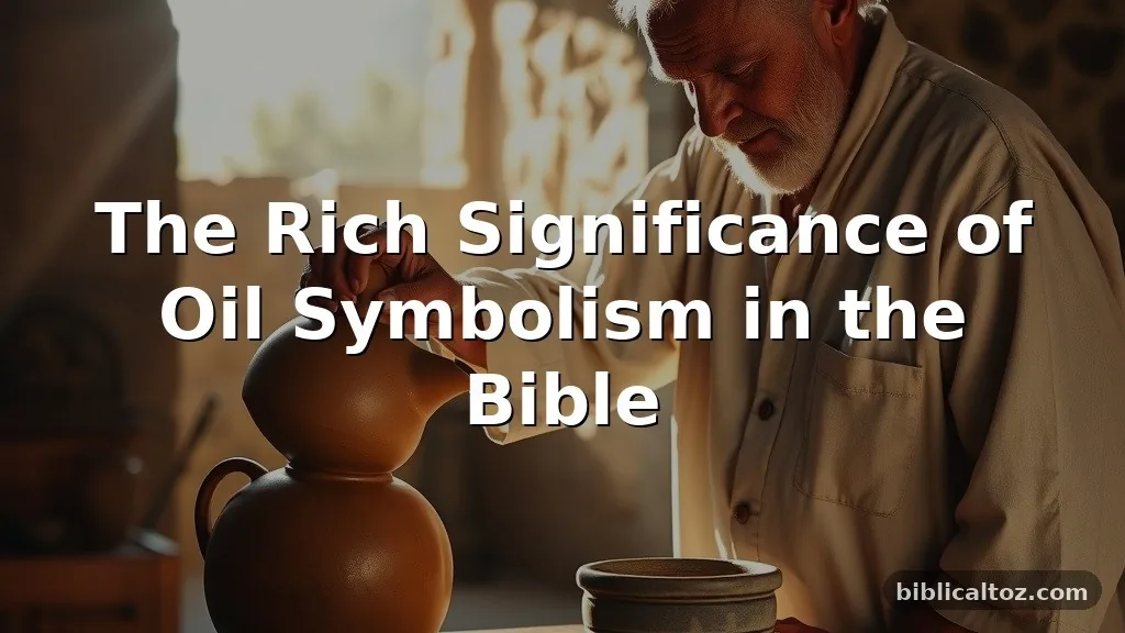 oil symbolism in the Bible