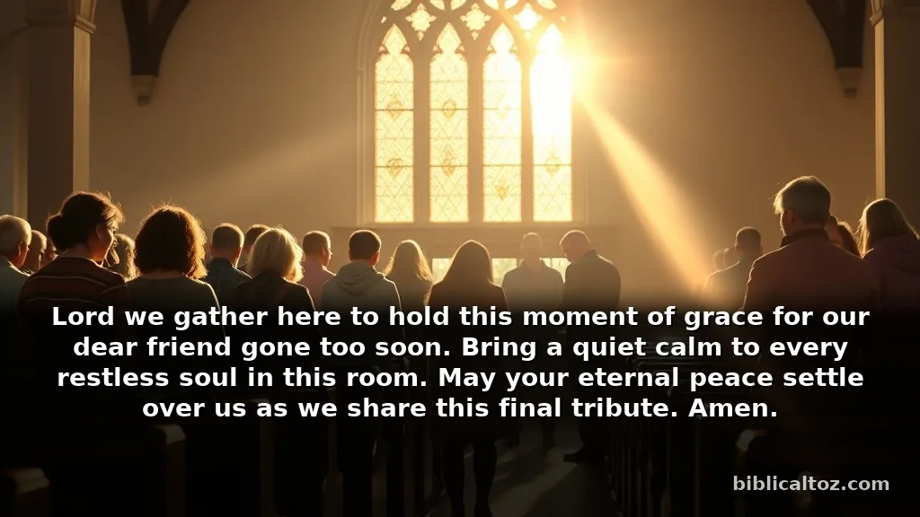 Short prayer before a funeral service for a quick opening