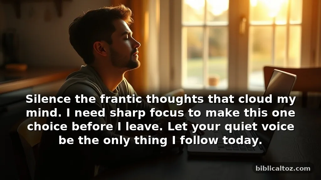 Short prayers before making a big decision for busy mornings