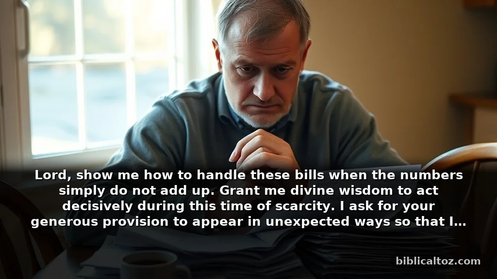 Short Prayer During a Financial Crisis for Quick Relief