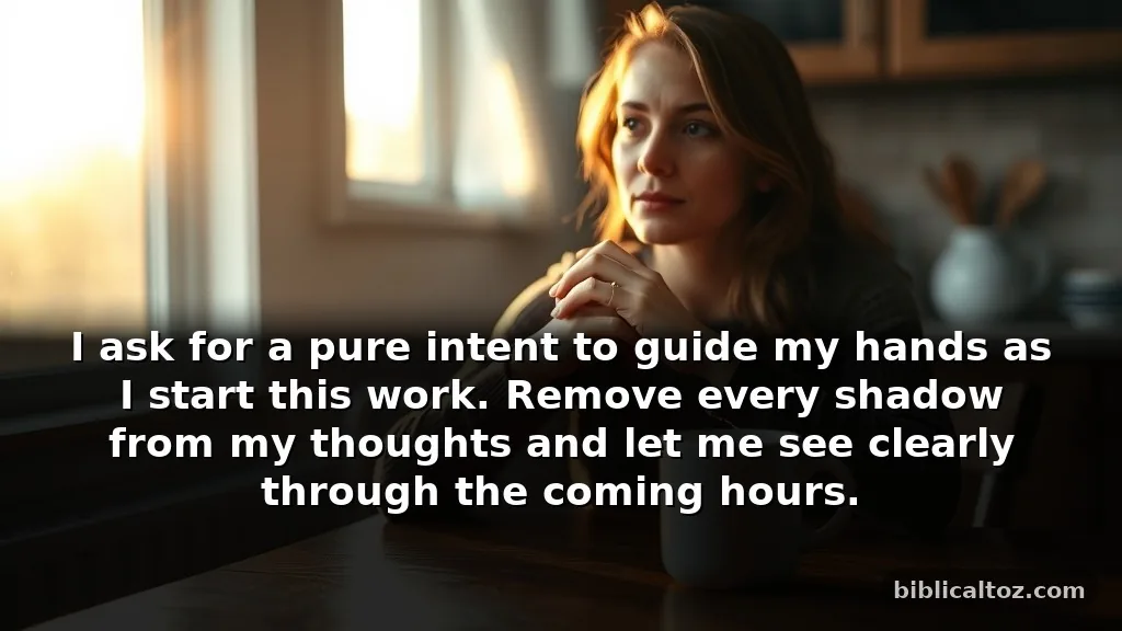 Short Prayer for a Clean Heart for Busy Mornings