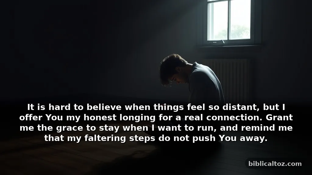 Heartfelt prayer for a closer relationship with God for those struggling with doubt
