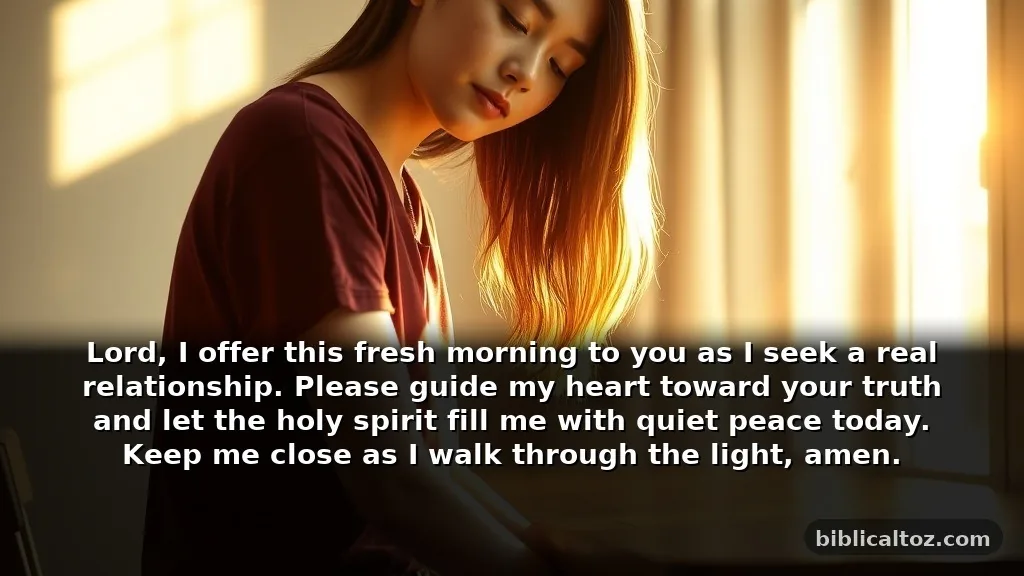 Short Morning Prayer for a Deeper Relationship With God to Start Your Day