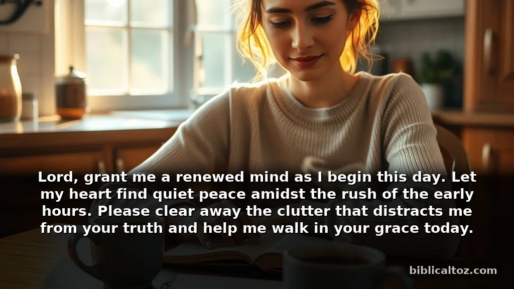 Short Prayers for a Renewed Mind for Busy Mornings