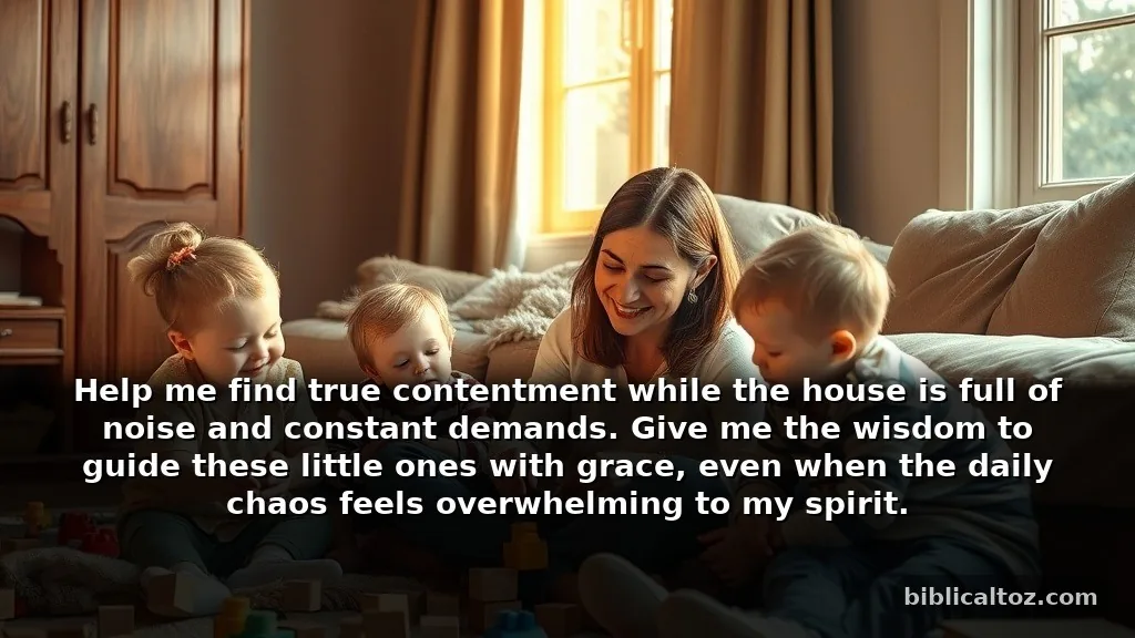Prayer for Contentment and Patience for Parents Raising Kids