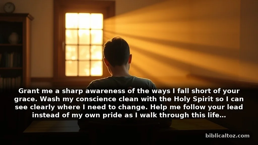 Short Prayer for Conviction for Daily Spiritual Sensitivity