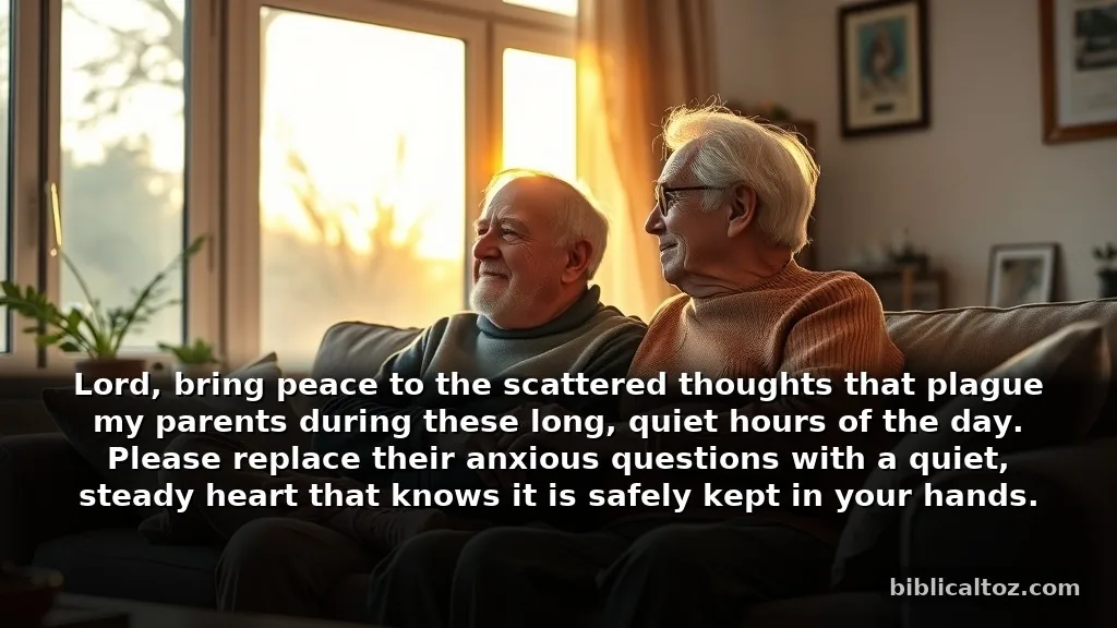 Comforting Prayer for Elderly Parents Facing Memory Loss