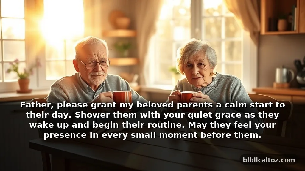 Short Prayer for Elderly Parents for Morning Devotion