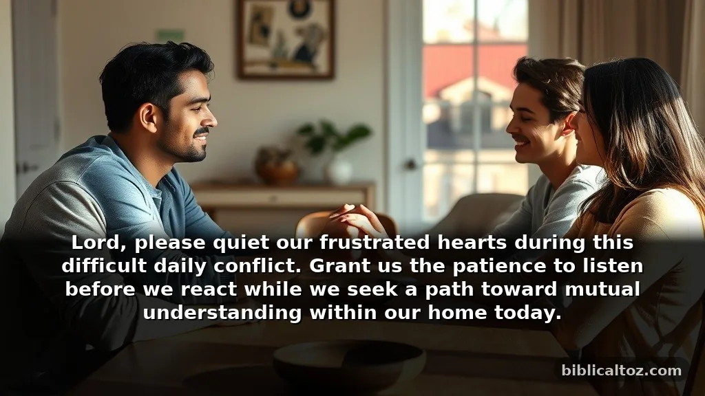 Short Prayer for Family Healing During Daily Conflict