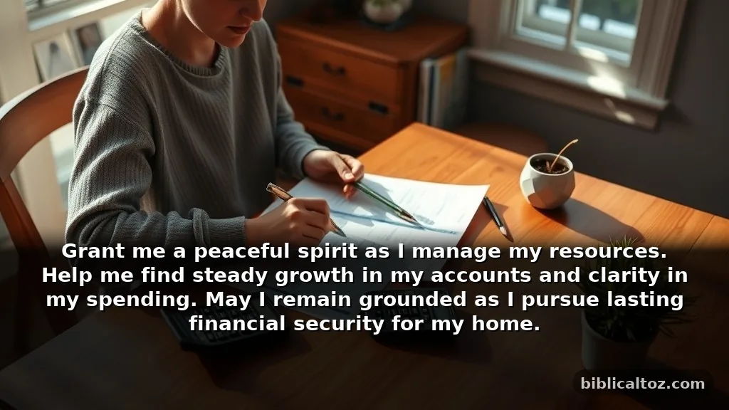 Short prayer for financial stability to recite daily