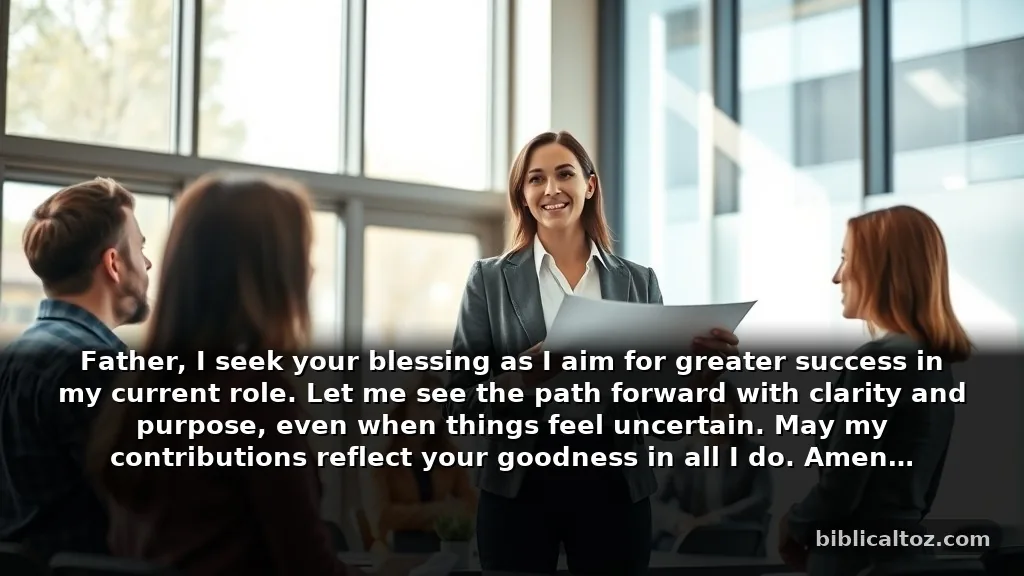 Powerful Prayer for God's Favor for Career Breakthrough and Work
