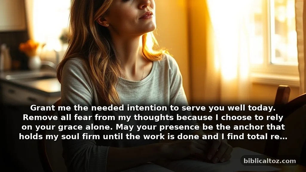 Short Prayer for God's Peace in Uncertainty for Morning Routines