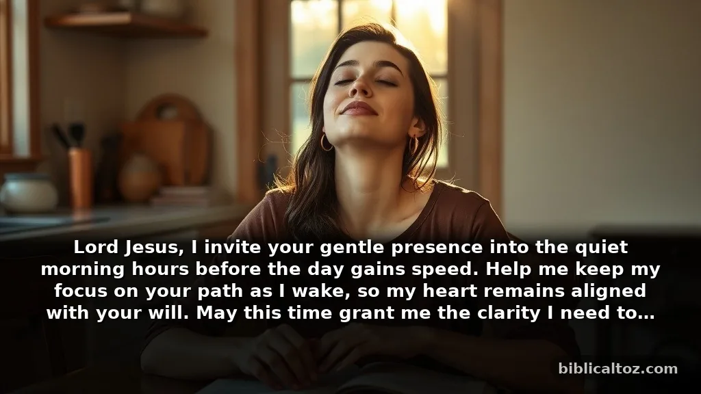 Short Morning Prayer for God's Presence to Start Your Day