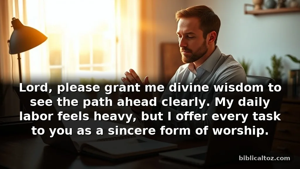 A Heartfelt Prayer for Grace and Guidance in His Work