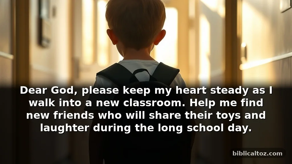 Simple prayer for hope for kids during transitions