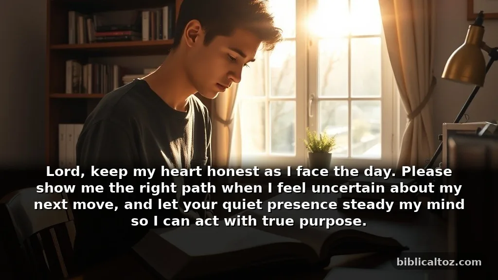A Daily Prayer for Integrity and Guidance in Decision Making