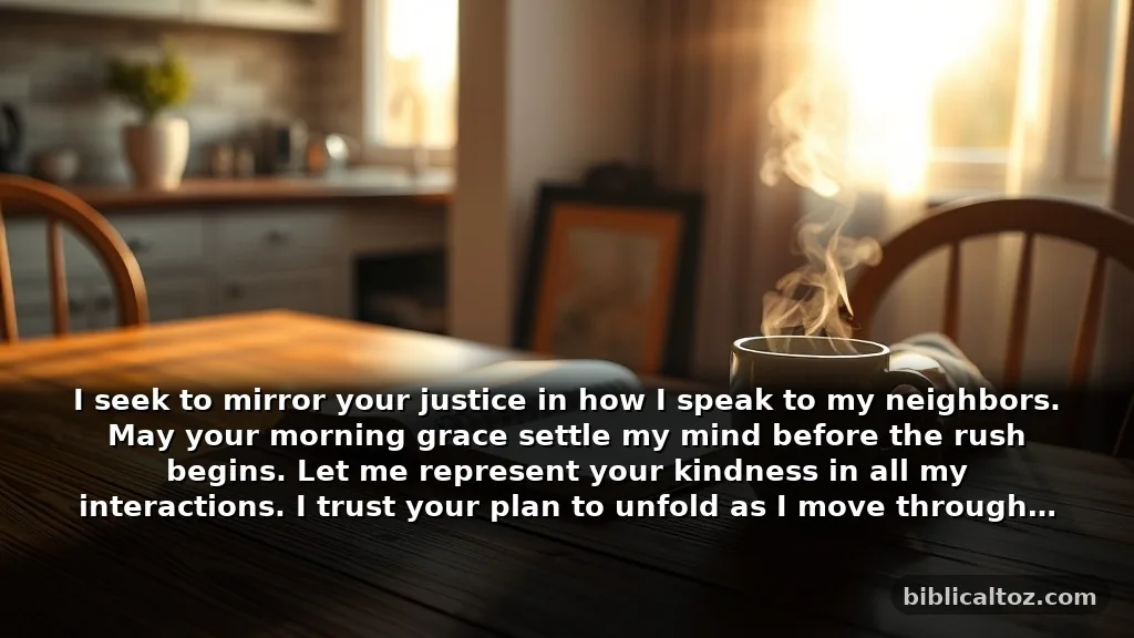 Short Prayer for Justice and God's Will for Busy Mornings