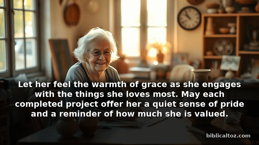 Thoughtful prayer for my aunt to find joy in her hobbies