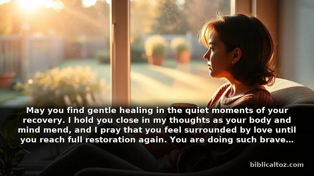 Short healing prayer for my cousin in recovery