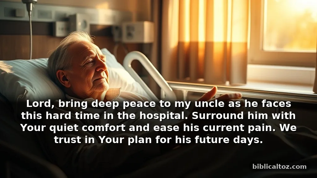 Healing prayer for my uncle in hospital