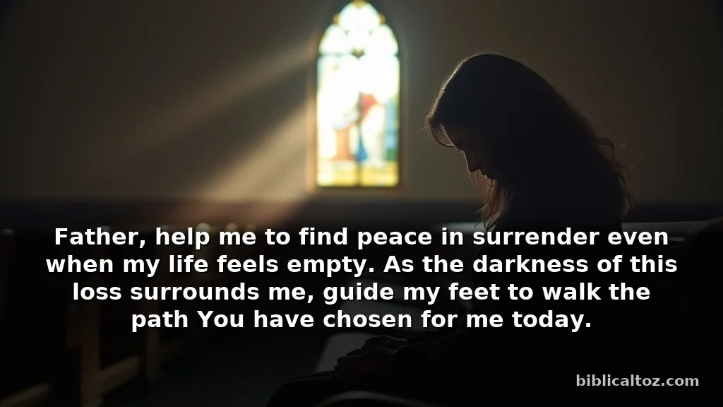 Heartfelt prayer for obedience to God during difficult seasons of loss