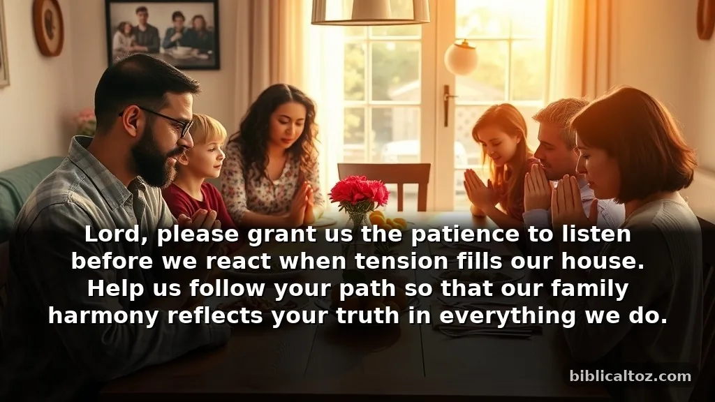 Simple prayer for obedience to God for family harmony